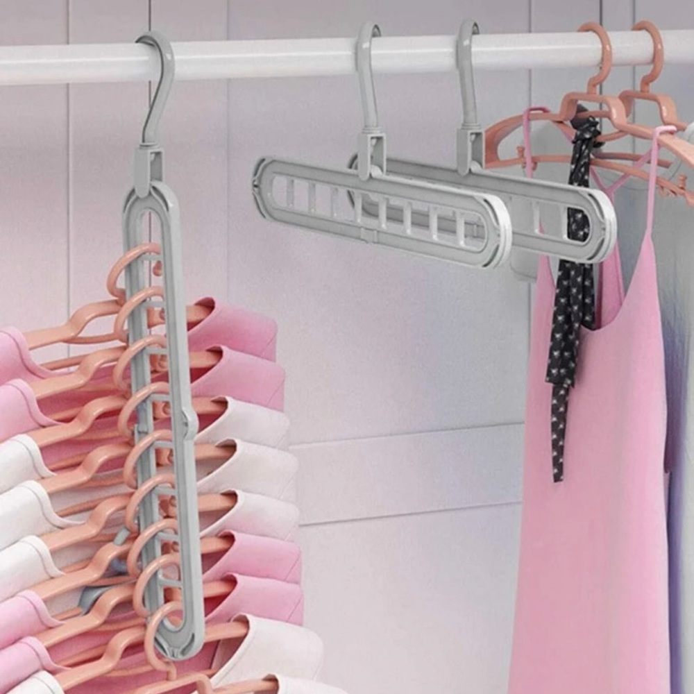 1pc Multifunction Clothes Hanger Storage Rack